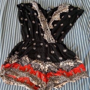 Angie Patterned Romper